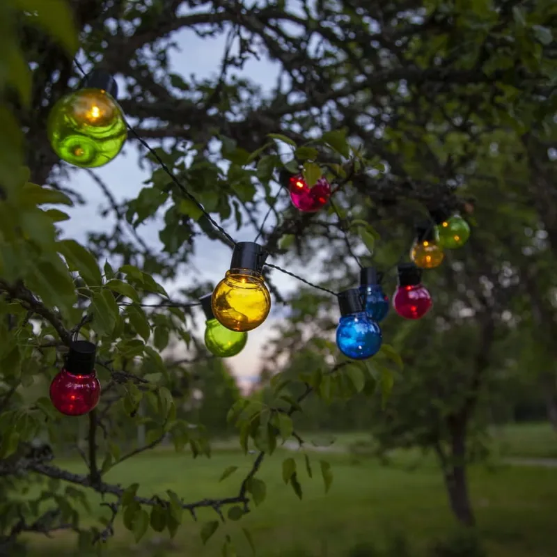 Girlanda solarna ogrodowa PARTAJ 10 lampek LED IP44 — zdjęcie 5