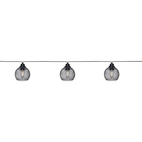 Girlanda solarna ogrodowa SUNLIGHT 8 lampek LED z abażurami IP44 — zdjęcie 2
