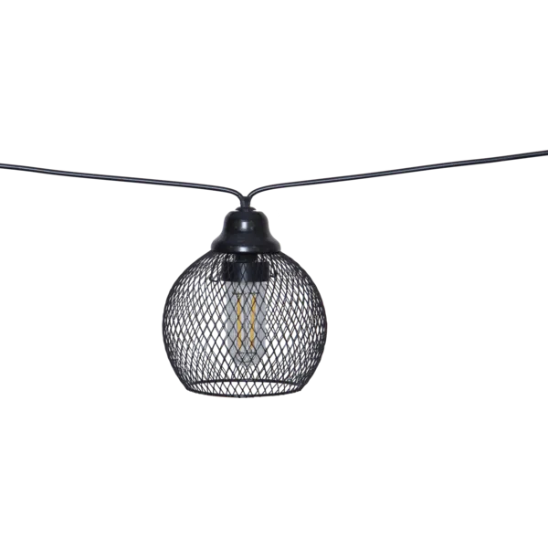 Girlanda solarna ogrodowa SUNLIGHT 8 lampek LED z abażurami IP44 — zdjęcie 5