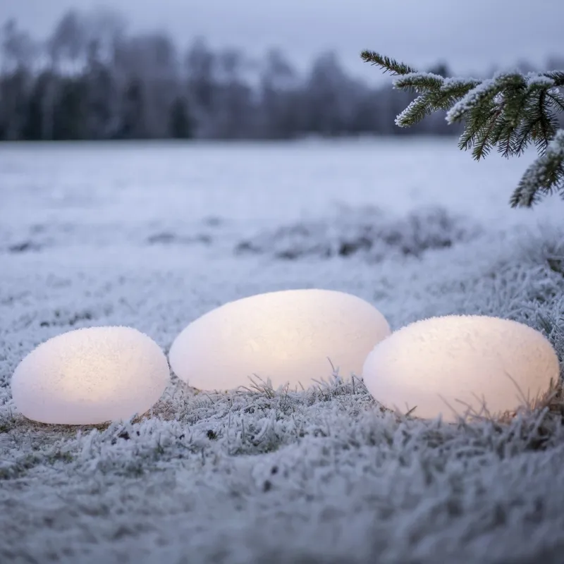 Kamień solarna dekoracja ogrodowa LED stojąca GLOBY — zdjęcie 8