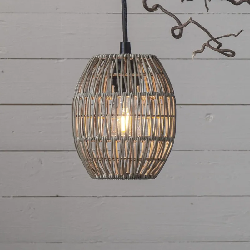 Klosz Rattanowy 18 cm do lamp i girland świetlnych LINDE IP44 — zdjęcie 3