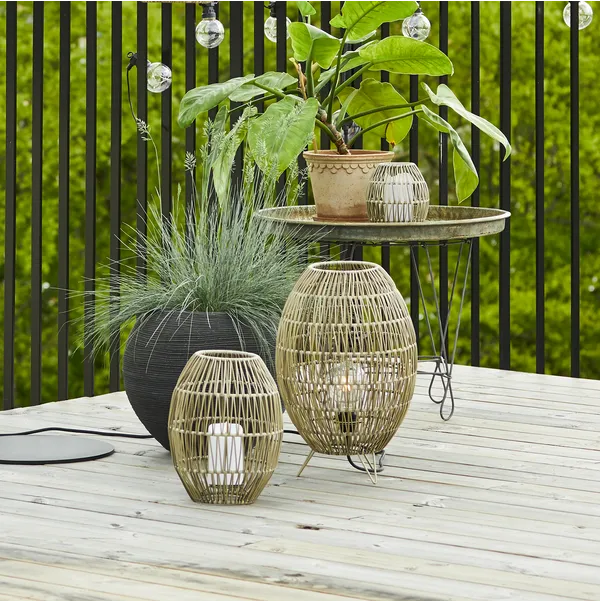 Klosz Rattanowy 18 cm do lamp i girland świetlnych LINDE IP44 — zdjęcie 7