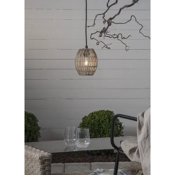 Klosz Rattanowy 18 cm do lamp i girland świetlnych LINDE IP44 — zdjęcie 10