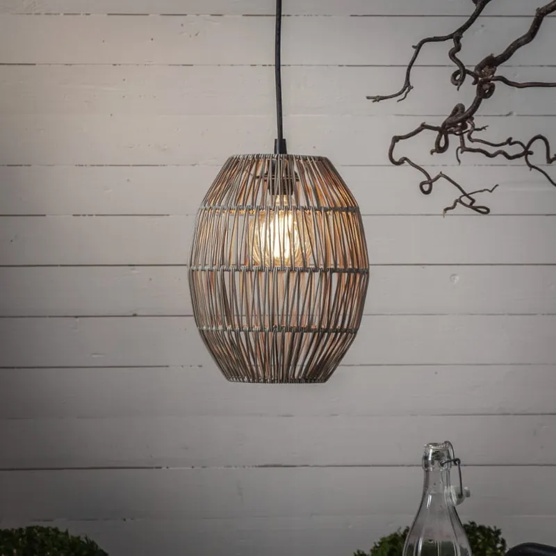 Klosz Rattanowy 30 cm do lamp i girland świetlnych LINDE IP44 — zdjęcie 3