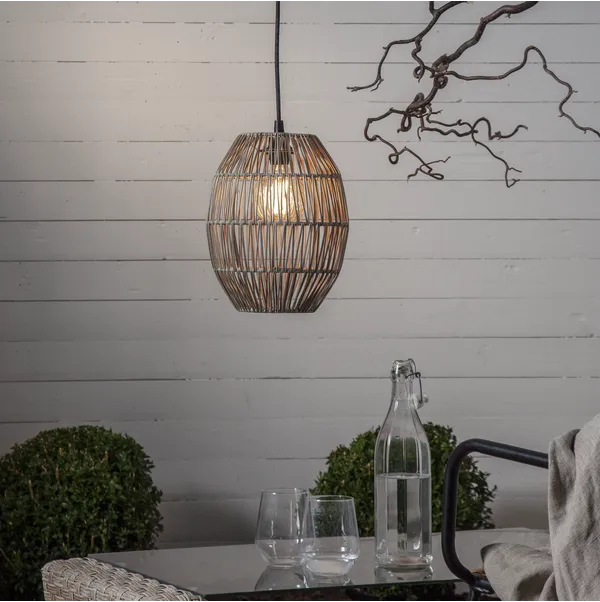 Klosz Rattanowy 30 cm do lamp i girland świetlnych LINDE IP44 — zdjęcie 7