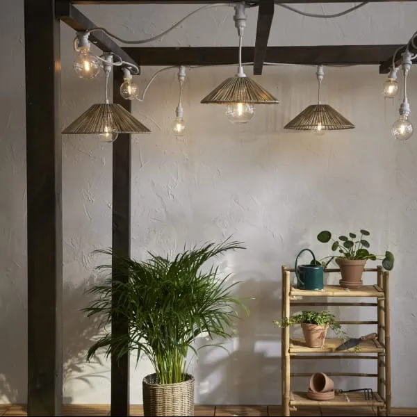 Klosz Rattanowy 38 cm do girland świetlnych i lamp VIDE IP44 — zdjęcie 2