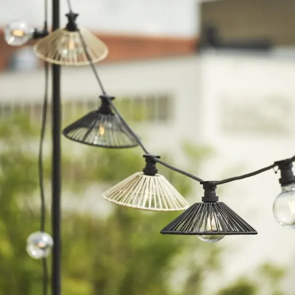 Klosz Rattanowy 38 cm do girland świetlnych i lamp VIDE IP44 — zdjęcie 7