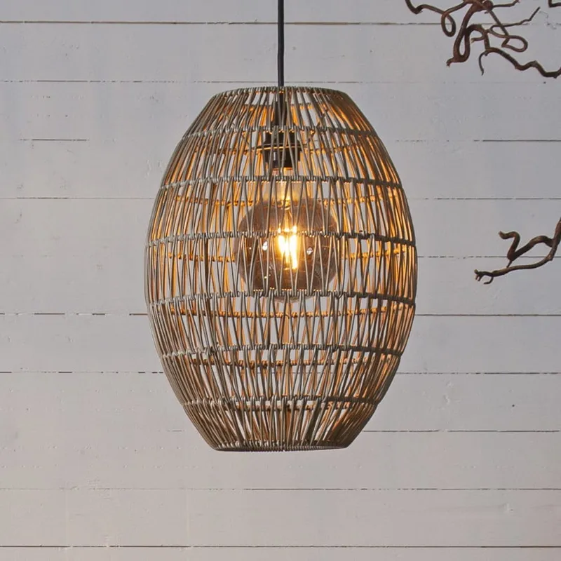 Klosz Rattanowy 40 cm do lamp i girland świetlnych LINDE IP44 — zdjęcie 2