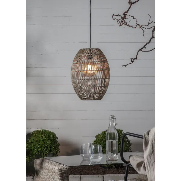 Klosz Rattanowy 40 cm do lamp i girland świetlnych LINDE IP44 — zdjęcie 4
