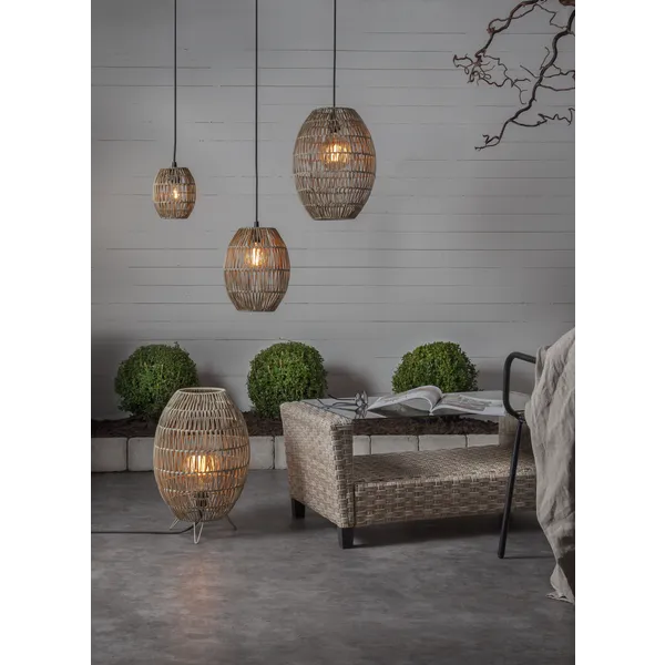 Klosz Rattanowy 40 cm do lamp i girland świetlnych LINDE IP44 — zdjęcie 5