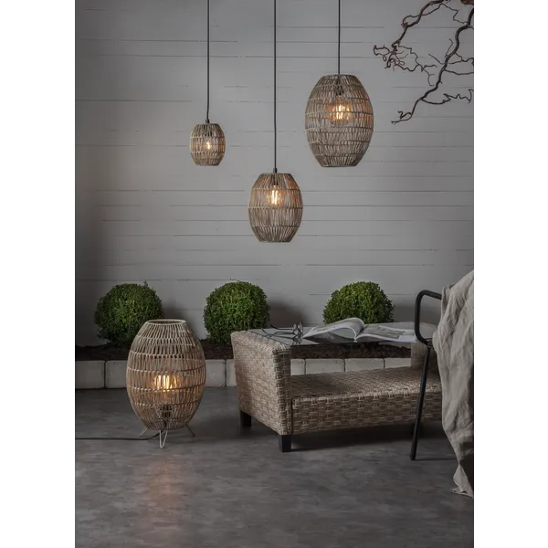 Klosz Rattanowy 40 cm do lamp i girland świetlnych LINDE IP44 — zdjęcie 7