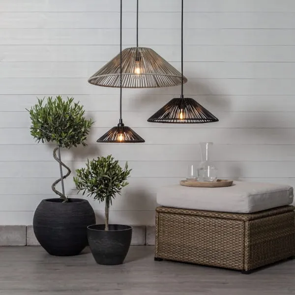 Klosz Rattanowy 58 cm do girland świetlnych i lamp VIDE IP44 — zdjęcie 3