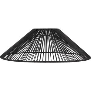 Klosz rattanowy czarny 58 cm do girland świetlnych i lamp VIDE IP44
