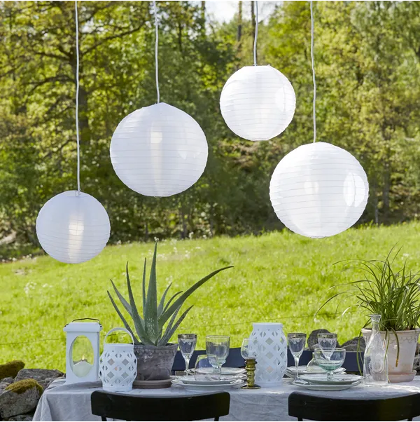 Lampion ogrodowy FESTIVAL 40 cm do girland i sznurów z oprawkami — zdjęcie 5
