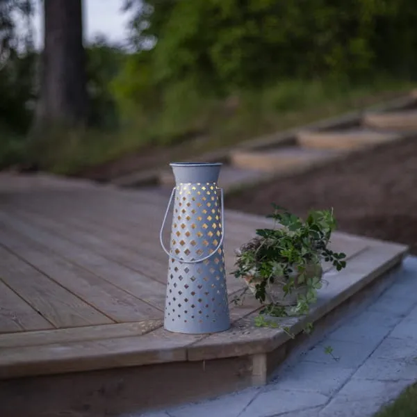 Lampion ogrodowy LED solarny ROMBY świetlny wzór — zdjęcie 4