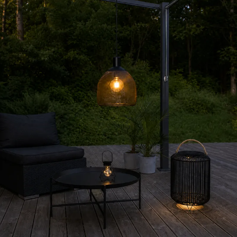Lampion ogrodowy LED solarny SUNLIGHT — zdjęcie 7