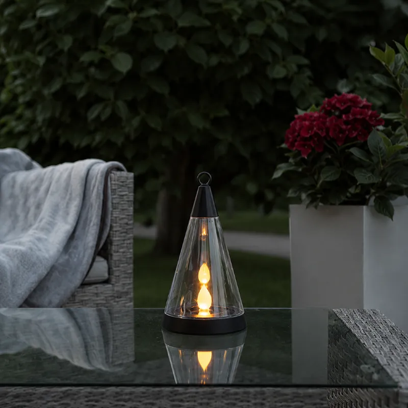 Lampion solarny ogrodowy LED wbijany Pisa 3w1 uniwersalny montaż — zdjęcie 3