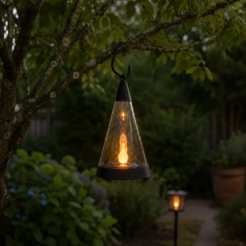 Lampion solarny ogrodowy LED wbijany Pisa 3w1 uniwersalny montaż — zdjęcie 4