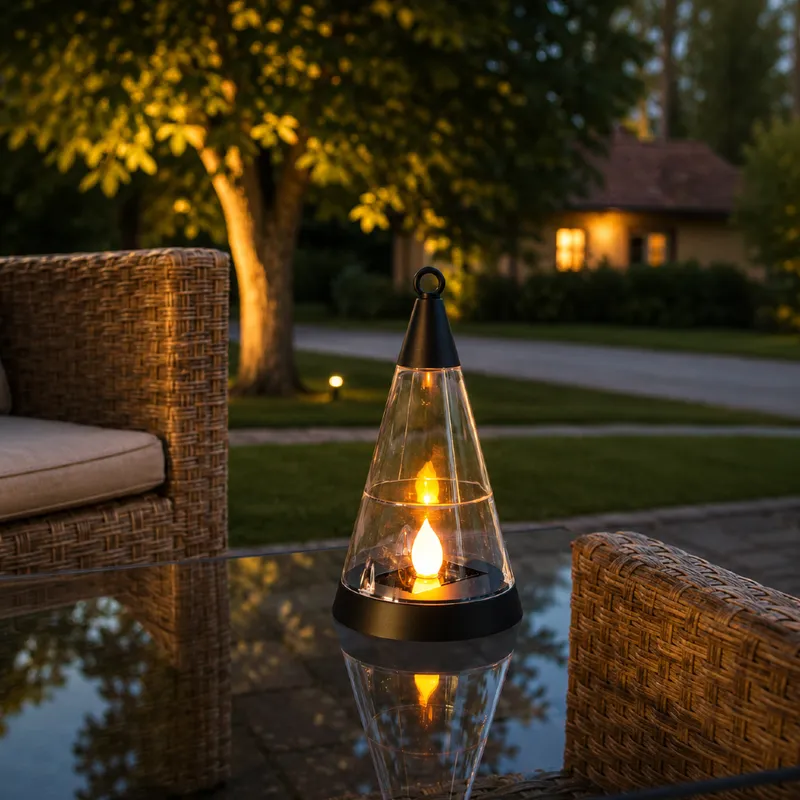 Lampion solarny ogrodowy LED wbijany Pisa 3w1 uniwersalny montaż — zdjęcie 5