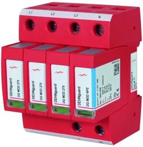 Ogranicznik przepięć T2 4P, 20kA, TT, DG M, 275V, 952310, DEHN guard
