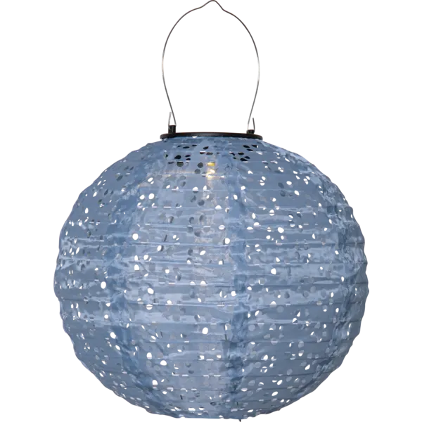 Lampion solarny ogrodowy LED wiszący FESTA niebieski — zdjęcie 2