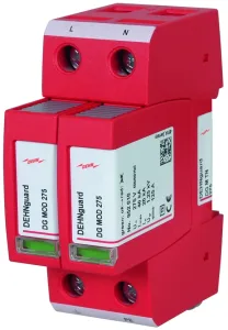 Ogranicznik przepięć T2 2P, 20kA, TN, DG M, 275V, 952200, DEHN guard