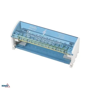 Blok rozdzielczy 30 zacisków, 2x15 (11x5,3mm + 2x7,5mm + 2x9,1mm), A18-MDB-215, BEMKO