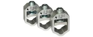 Zacisk typu V, V-klema, rozmiar 1-3, zestaw 3szt. 70-240mm², MERSEN, 1.002.909