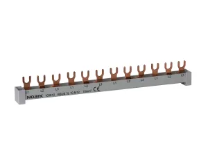 Szyna łączeniowa 3 Fazowa, 10mm2, 63A, 54 moduły, 1 metr, NOARK, 101448