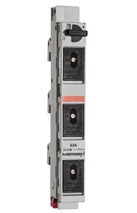 Rozłącznik bezpiecznikowy Linocur D02, szyna 60mm, 63A, 400VAC, 3P, MERSEN, 1.002.602