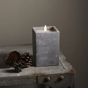 Świeca Led woskowa FLAMME CEM cementowa obudowa 14,5cm na baterie