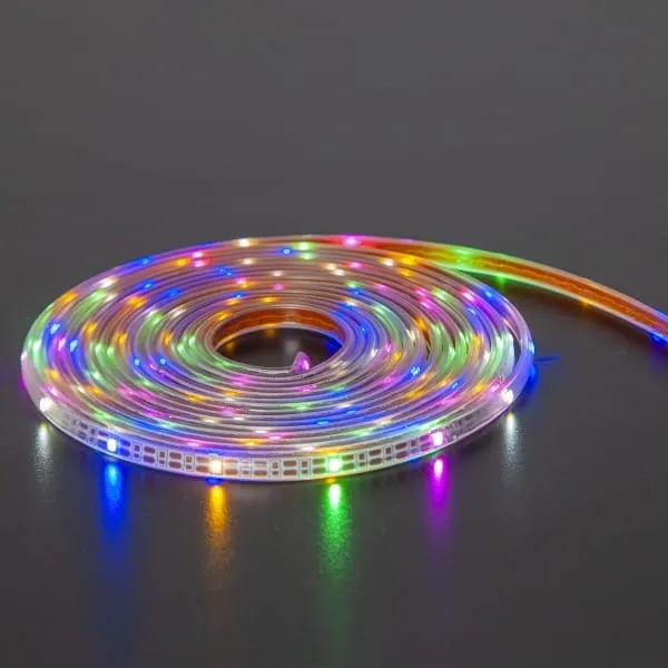 Taśma LED solarna ogrodowa 5 m multikolor — zdjęcie 3