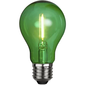 Żarówka LED A60 1W Filament PARTY Zielona