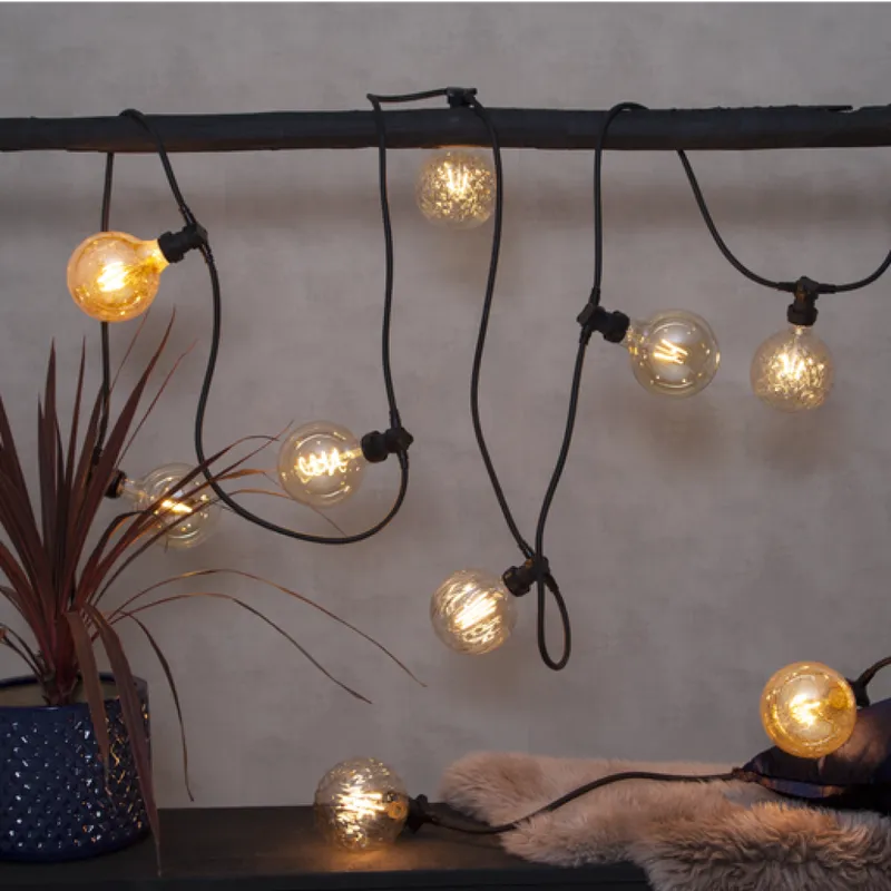 Żarówka LED G125 0,75W Filament PLAIN AMBER 2000k — zdjęcie 6