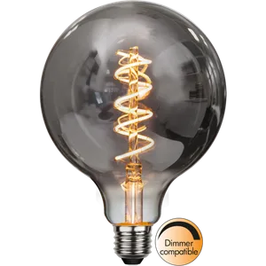 Żarówka LED G125 2W Filament DECOLED SMOKE Ściemniana