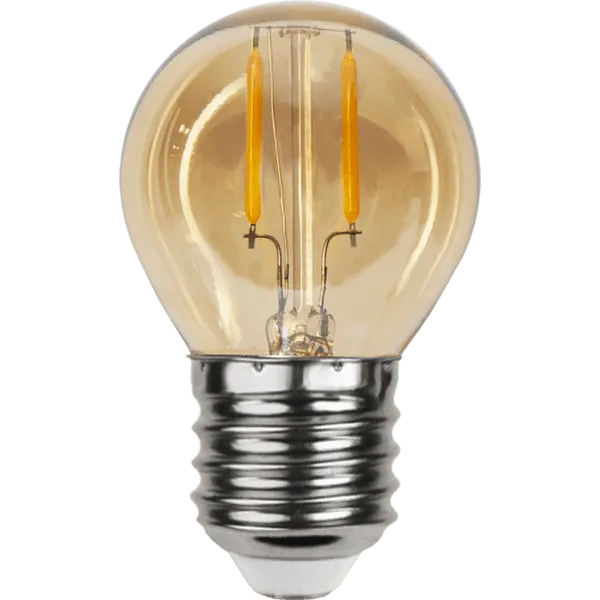 Żarówka LED G45 0,23W VINTAGE do girland 24V — zdjęcie 3