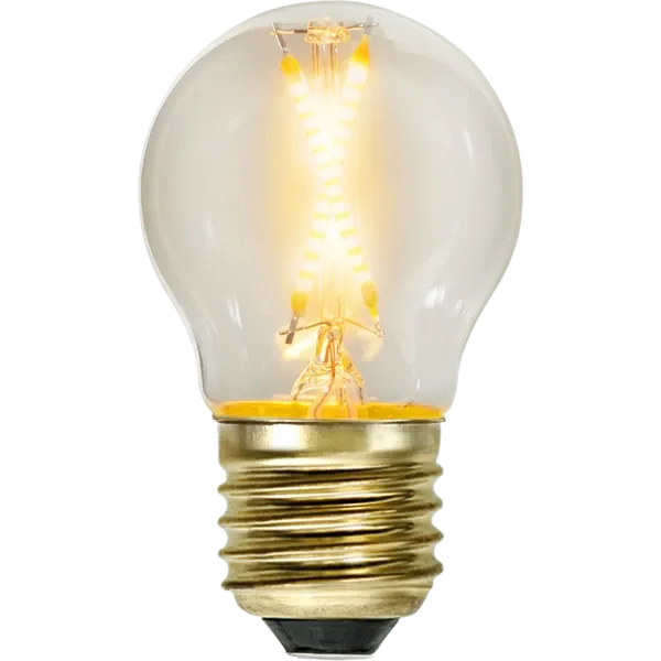 Żarówka LED G45 0,5W Filament SOFT GLOW 2100k — zdjęcie 5