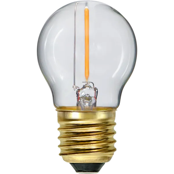 Żarówka LED G45 0,8W Filament SOFT GLOW 2100k — zdjęcie 3
