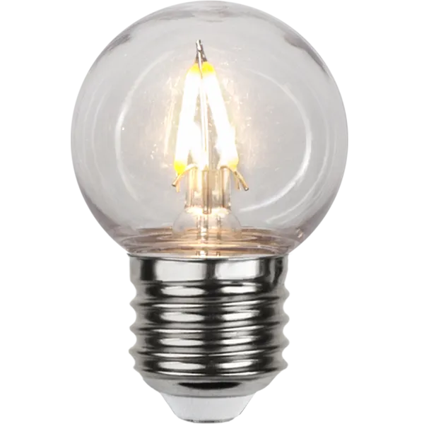 Żarówka LED G45 1,4W Filament Plastikowy Klosz 2700k — zdjęcie 4
