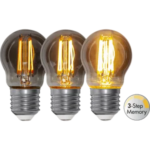 Żarówka LED G45 2,9W Filament SOFT GLOW SMOKE 3-stopnie mocy