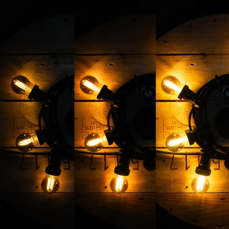 Żarówka LED G45 2,9W Filament SOFT GLOW SMOKE 3-stopnie mocy — zdjęcie 2
