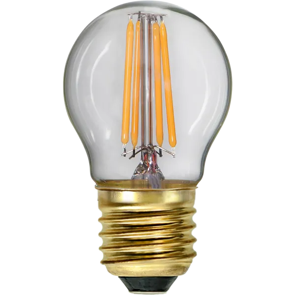 Żarówka LED G45 4W filament SOFT GLOW 3-stopnie mocy 2100k — zdjęcie 3