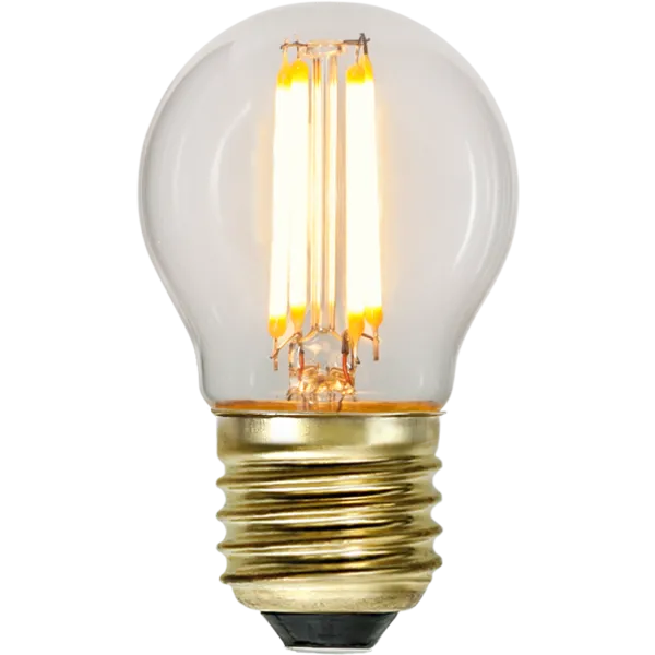 Żarówka LED G45 4W filament SOFT GLOW 3-stopnie mocy 2100k — zdjęcie 4