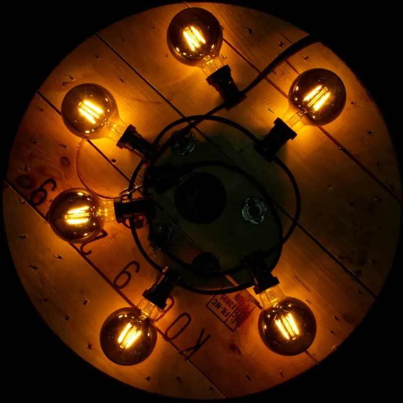 Żarówka LED G80 1,8W Filament PLAIN SMOKE 2100k — zdjęcie 2