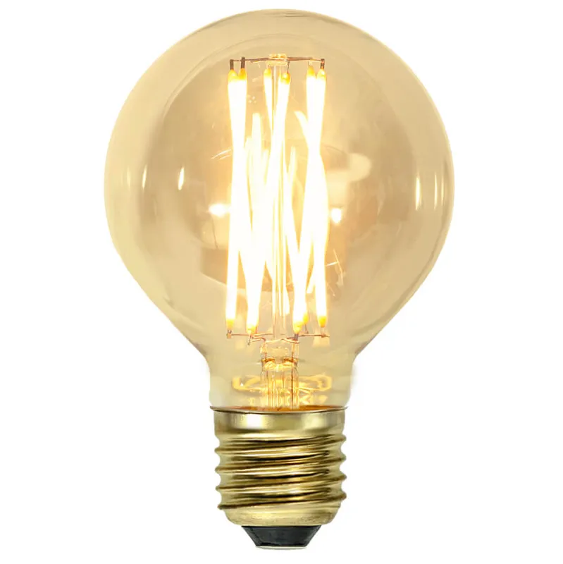 Żarówka LED G80 3,7W Filament VINTAGE GOLD Ściemniana — zdjęcie 4