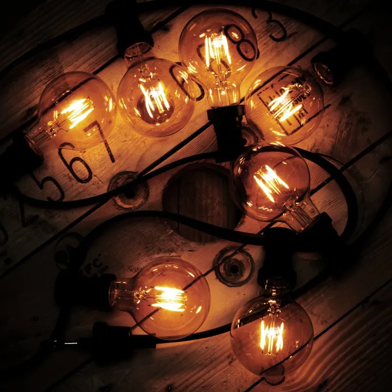 Żarówka LED G95 0,75W Filament PLAIN AMBER 2000k — zdjęcie 2