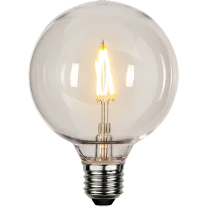 Żarówka LED G95 1W Filament Plastikowy Klosz 2700k