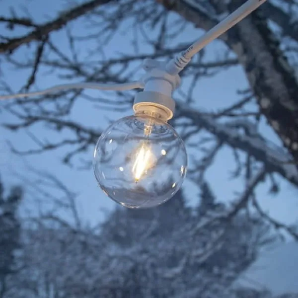 Żarówka LED G95 1W Filament Plastikowy Klosz 2700k — zdjęcie 3