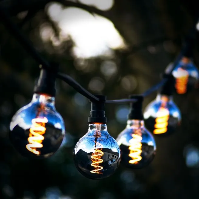 Żarówka LED G95 2W Filament DECOLED SMOKE Ściemniana — zdjęcie 2