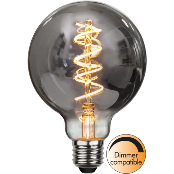 Żarówka LED G95 2W Filament DECOLED SMOKE Ściemniana — zdjęcie 4